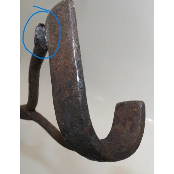 Retired Authentic Western Montana Cattle Branding Iron J - 3' letter/41 iron